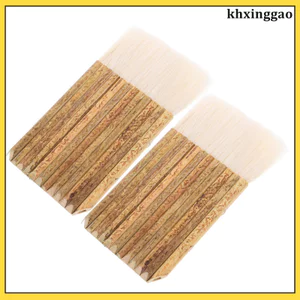2 Chiếc Tre Hake Bàn Chải - Bàn Chải Tranh Màu Nước Bàn Chải Thủ Công Bàn Chải Hake Tay Cầm Bàn Chải Origami Bàn Chải Cho Gốm Tranh khxinggao
