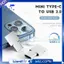 Bộ 5 Bộ Chuyển Đổi USB-C Siêu Mini Type-C Sang USB 2.0 Cho Điện Thoại Di Động Máy Tính Bảng & Cáp USB & Đĩa Flash