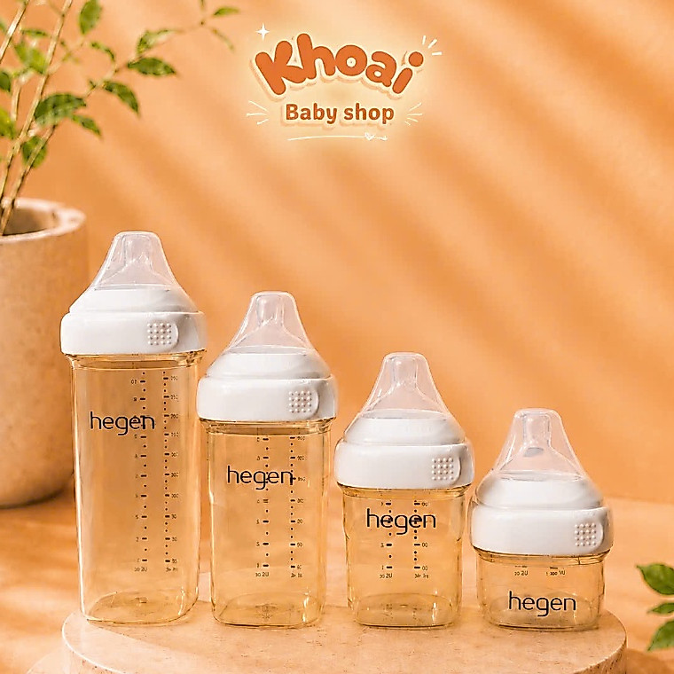 [Chính hãng] Bình sữa HEGEN Fullbox cho bé từ sơ sinh, chống sặc, chống đầy hơi - size 60/150/240/330ml cho bé yêu 2025