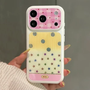 Ốp Điện Thoại Gilding Star Chấm Bi Cho iPhone 17 Pro Max 16 15 14 Vỏ Bảo Vệ Chống Sốc