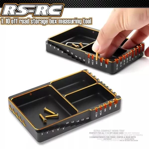 1 Cái 120 * 80 * 13mm CNC Nhôm Đa Năng Vít Khay Đai Ốc Gioăng Công Cụ Bảo Quản Cho Xe RC Thuyền Máy Bay Mô Hình HSP RC Xe