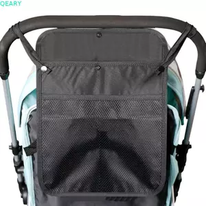 QEARY 2 Chiếc Túi Lưới Xe Đẩy Cho Bé, Túi Treo Dung Tích Lớn Xe Đạp Pram Túi Bảo Quản, Quan Điểm Di Động Đa Năng Túi Đôi Mẹ Tổ Chức Chai