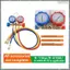 R134A Bảng Fluoride Áp suất tuyết Freon Đồng hồ đo áp suất AC Manifold Bộ đồng hồ đo