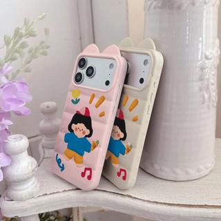Ốp lưng cô gái kem dễ thương cho iPhone17promax 16/15plus trẻ thơ 14/13/12