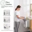 Giỏ đựng quần áo bẩn treo tường PUSKY Giỏ đựng đồ gấp dung tích lớn Thiết kế rỗng chịu tải mạnh mẽ để thông gió VN