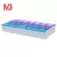 Hộp đựng thuốc và máy tính bảng bảy ngày AM & PM với 14 ngăn