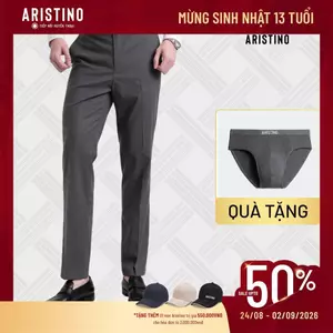 Quần Âu Nam Aristino Regular Fit, đứng form, chống nhăn, co giãn nhẹ ATR603EDP01