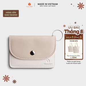 Ví Yuumy (Thời trang nữ nắp gập cỡ nhỏ - Ví móc khóa da YMK3) Bagsmart