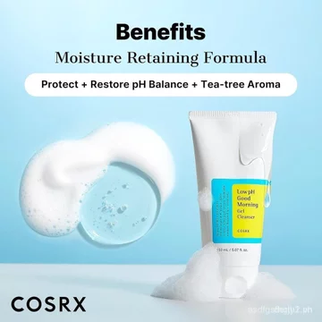 Sữa rửa mặt dạng Gel chào buổi sáng COSRX pH thấp, 5,07 fl oz, Sữa rửa mặt BHA, Sữa rửa mặt nhẹ hàng ngày dành cho người nhạy cảm, Cân bằng PH, Chăm sóc Hàn Quốc, Sữa rửa mặt Hàn Quốc