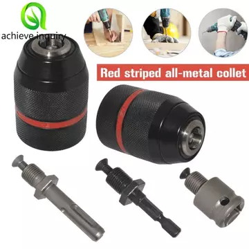 ACHIEVE YÊU THÍCH Máy khoan không cần chìa khóa Chuck cho máy khoan búa / máy khoan búa Dụng cụ điện Phụ kiện Máy khoan Ratchet Chuck Máy khoan cầm tay Chuck Bộ chuyển đổi mũi khoan Bộ chuyển đổi nữ B