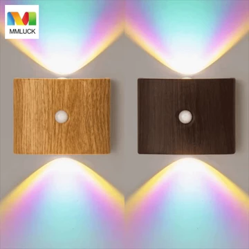 Đèn ngủ MMLUCK, Lắp đặt cảm biến hồng ngoại Đèn tường cảm ứng LED, Đèn mềm 3 màu / Đèn Neon Đèn tường cảm biến chuyển động đa chức năng