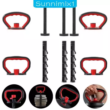 [Sunnimix1] Tay cầm tạ, Giá đỡ tạ tạ, Tay cầm tập luyện, Tay cầm tạ, Thiết bị tập thể dục Làm bằng chất liệu PP chắc chắn để xây dựng cơ bắp, Gia đình An