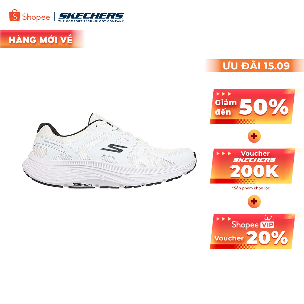 [ĐỘC QUYỀN ONLINE] Giày Thể Thao Nam Skechers GOrun Consistent 3 Core Track Chạy Bộ Tập luyện - 221263-WBK