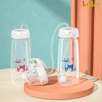 Bộ bình sữa BALM, 5oz / 150ml có bàn chải ống hút Bình sữa rảnh tay, Bình trữ sữa bóng trọng lực cổ bình tự ăn chất lượng cao cho bé từ 3 tháng tuổi trở lên