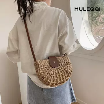 Women's Woven Straw Bag – for the Beach