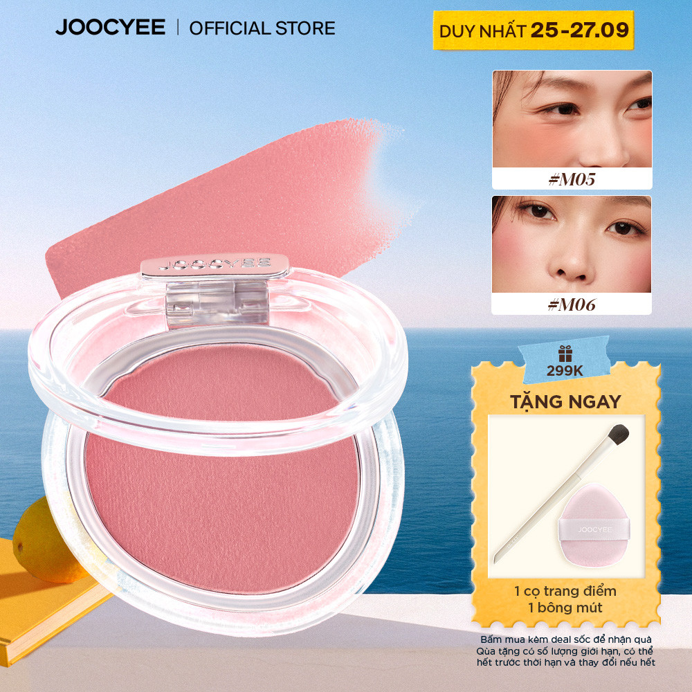 Má hồng kem JOOCYEE VELVET CREAM BLUSH 6g