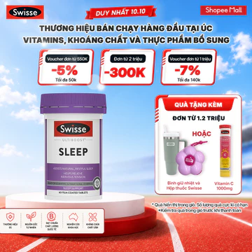 Viên Uống Hỗ Trợ Mất Ngủ, Giúp Dễ Ngủ, Ngủ Ngon, Giảm Căng Thẳng Thần Kinh, Stress Swisse Ultiboost Sleep