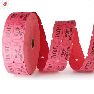 ALIK 1000 Chiếc Nhiều Màu Sắc Có Thể Xé Raffle Vé Đôi Cuộn Vé Nhập Học Trò Chơi Vé Cho Sự Kiện Lễ Hội Lớp Học Phần Thưởng VN
