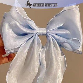 Onetimingfine Thanh Lịch Tinh Tế Nơ Ruy Băng Thời Trang Đơn Giản Màu Sắc Mùa Xuân Kẹp Tóc Retro Phụ Kiện Tóc VN