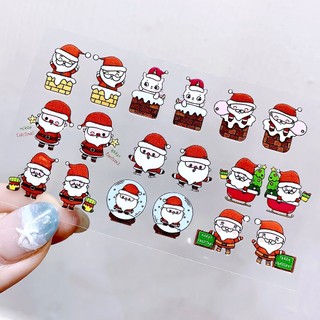 Sticker 5D Giáng Sinh (Noel) Dán Móng Cực Dễ, Cực Xinh