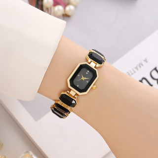 Đồng Hồ Nữ Thời Trang Cao Cấp Mặt Lục Giác Dây Đá Nhiều Màu Sang Trọng – DH47