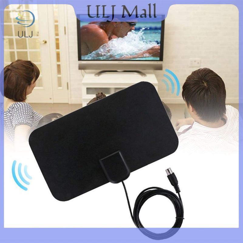 Ăng-ten TV ULJ HDTV Flat Trong nhà Phạm vi 50 dặm VHF UHF DVB -.
