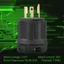 JUIC Twist Lock Ổ cắm điện, phích cắm L5-30P AC 125V 30A, Bộ chuyển đổi phích cắm màu đen 3 cực NEMA L5-30 Plug Ứng dụng công nghiệp