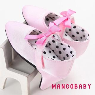 MG-Newborn Bé Gái Giày Công Chúa Nơ Cũi Có Giày Cao Gót Moccasins Cho Hình Ảnh