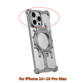 [JLK] Ốp Lưng Nhôm Cho iPhone 17 Air 16 15 14 Pro Max 16pro 360 Độ Đế Xoay Ốp Điện Thoại Có Kim Loại Lỏng Từ Tính Chống Sốc Tối Giản
