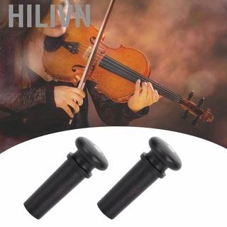 hilivn Phụ kiện nhạc cụ bằng gỗ táo tàu cao cấp đuôi đàn violin Endpin dành cho người chơi (Đen có mắt cá)