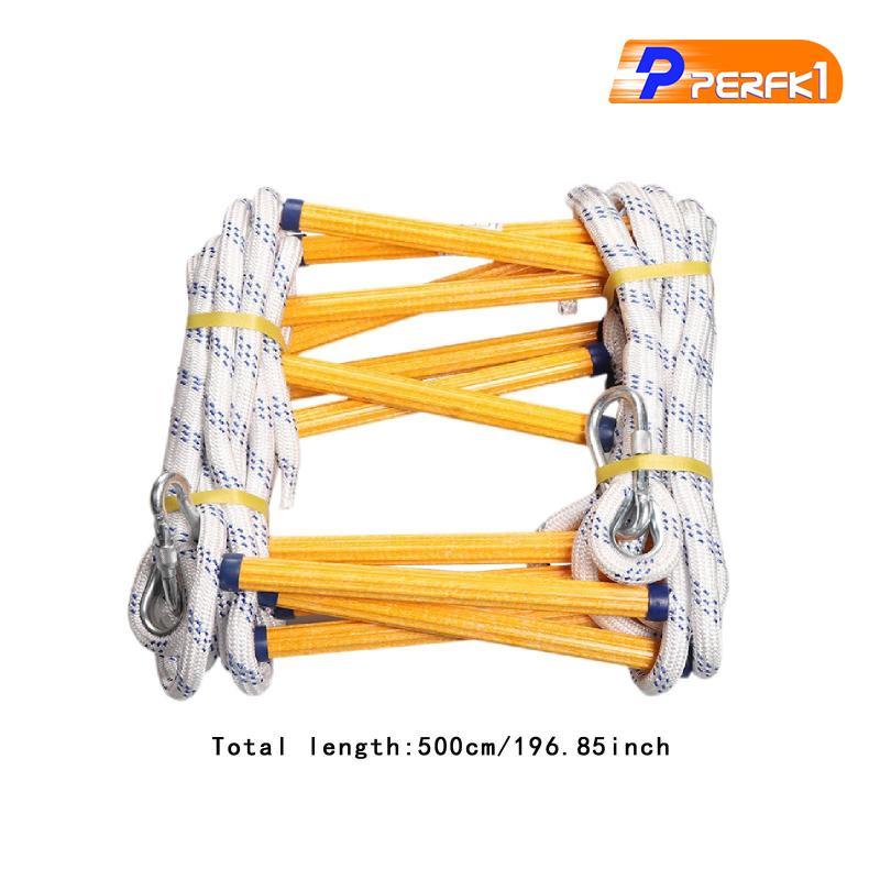 Thang thoát hiểm 16ft, thang dây bền có móc để thoát hiểm an toàn trong trường hợp khẩn cấp
