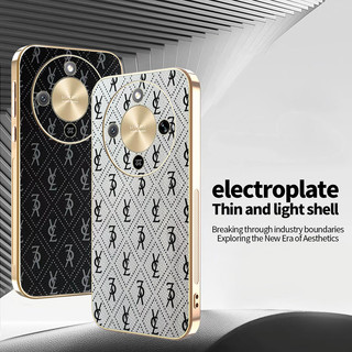 Ốp Lưng Cho Honor X9d Thời Trang Cao Cấp Da Mạ Điện TPU Edge Chống Rơi Vỏ Bảo Vệ Điện Thoại