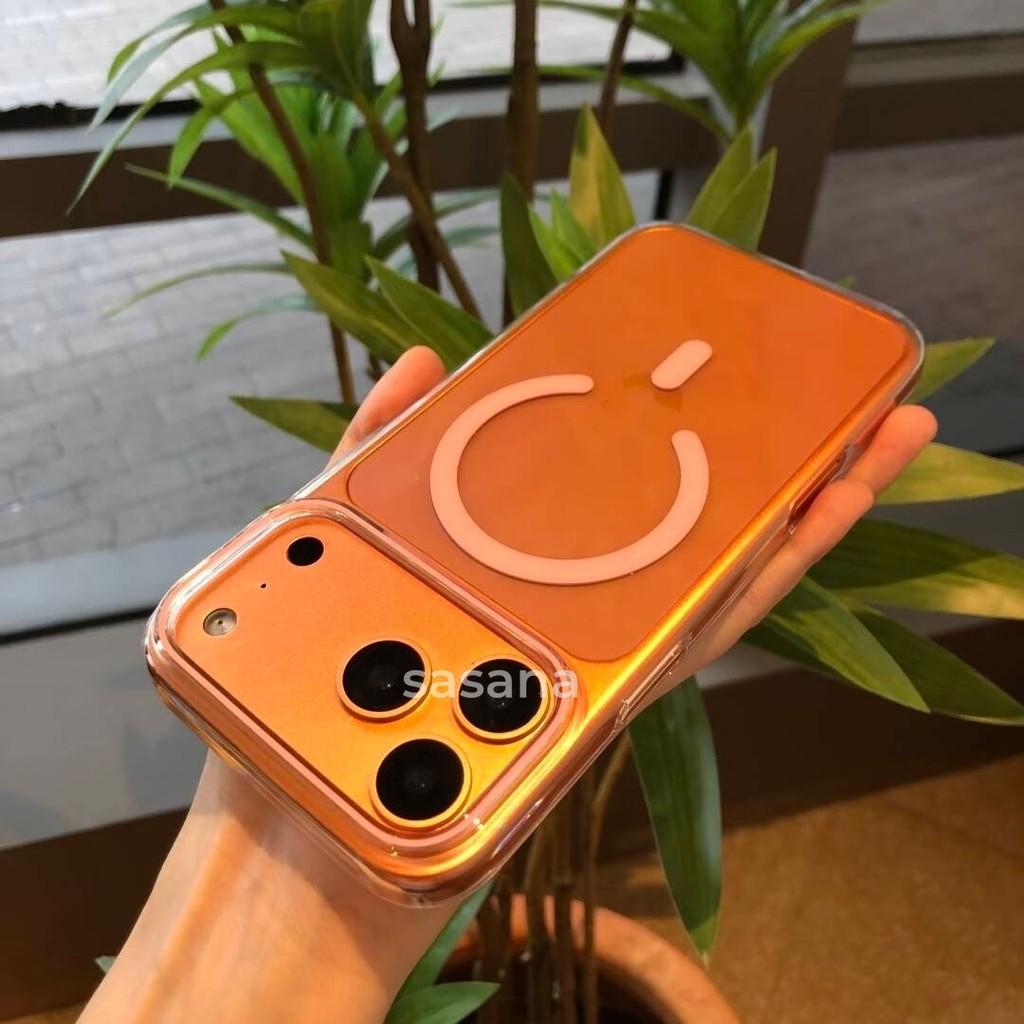 Trong suốt (Chính thức 1: 1) Từ tính cho iphone 17 / 16 / 15 / 14 / 13 / 12 / Pro Max / Plus / Pir / vỏ điện thoại mini Có hoạt hình