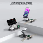 2025 Bộ sạc không dây 3 trong 1 Điện thoại từ tính Sạc nhanh Đồng hồ thông minh 3in1 Qi1 Qi2 15W Đế siêu mỏng Sleek cho iPhone — ảnh 6