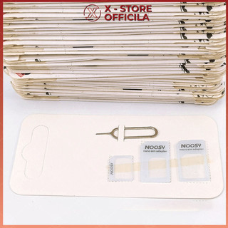 Bộ khay SIM đa năng 4 in 1, adapter chuyển đổi Nano, Micro SIM, que chọc SIM, phụ kiện điện thoại - KCTS4IN1