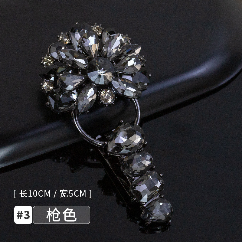 Hengmeihe Sườn xám nút kim cương giả, mỏ vịt lông kim loại, cặp nút chồn cho áo cổ nút - Phụ kiện thời trang nữ