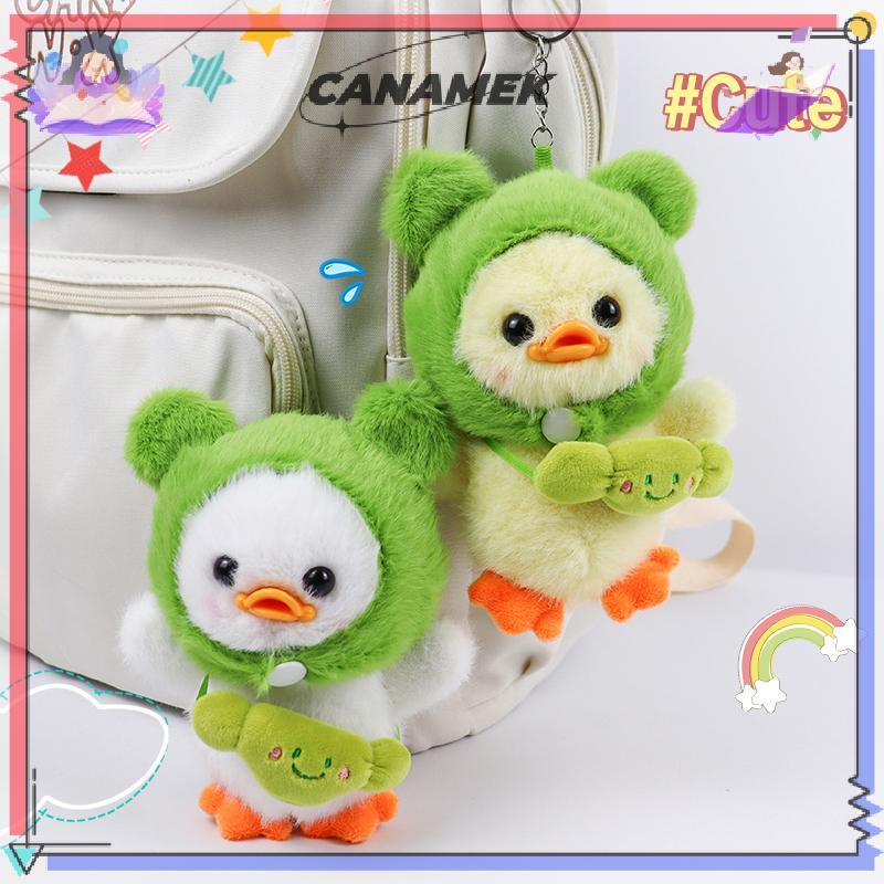 CANAMEK Dễ Thương Vịt Búp Bê Móc Khóa Cho Túi Mặt Dây Chuyền Vịt Nhỏ Dễ Thương Sang Trọng Móc Khóa Vịt Ngộ nghĩnh Sang Trọng Mặt Dây Chuyền Móc Khóa CSF