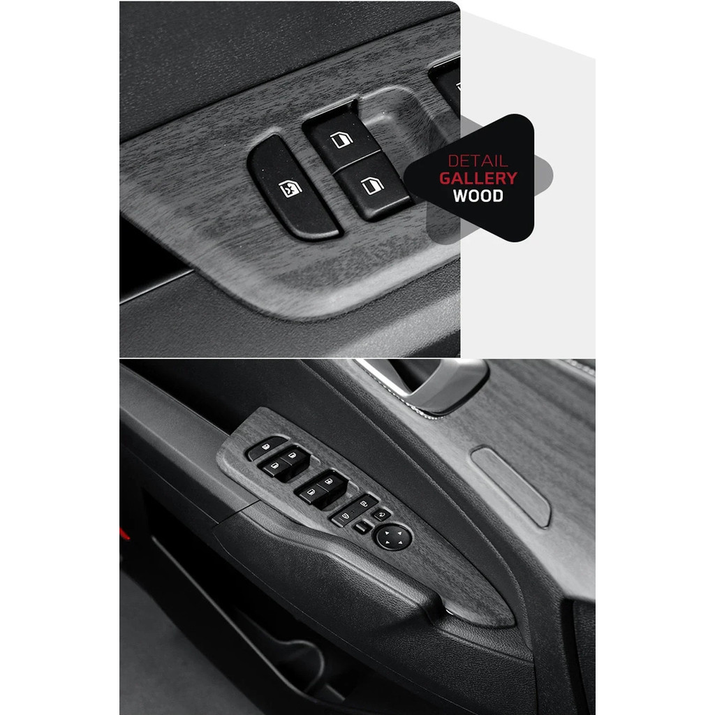 Gỗ Hạt Cửa Tay Bao Bảng Cửa Sổ Kính Nâng Nút Viền Khung Dành Cho Xe Kia Sportage NQ5 2022 2023 2024 2025 LHD