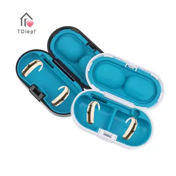 [TDiepf] Hộp trợ thính di động Máy trợ thính cứng bảo vệ cứng Hộp lưu trữ cho bộ khuếch đại âm thanh Phụ kiện máy trợ MỚI