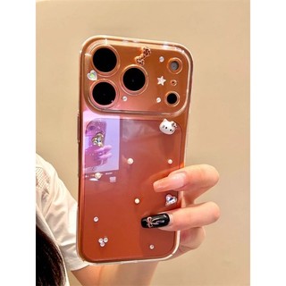 Ốp Điện Thoại Flash Trong Suốt Sang Trọng Kt Cat Cho iPhone17 16 15 14 13 12 11 Pro Max Bảo Vệ Camera Chống Sốc Ốp Lưng Cứng Chống Rơi