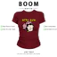 BOOM Áo Baby Tee Nữ Cotton Ôm Body-Áo Thun Ngắn Tay Y2K In Hình PhongCách Mùa Hè, Cổ Tròn Hàng Đầucách hàn quốc phong683