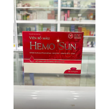 Viên Bổ Máu Hemo Sun - Bổ Sung Sắt Cho Người Thiếu Máu, Không Gây Táo Bón-ATPMC