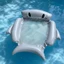 Cá Mập Bể Bơi Lounger Có Lưới Ghế Thoáng Khí Bể Cá Mập Bơm Hơi Bè Nổi Ghế Ngồi Thoải Mái Cho Người Lớn