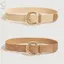 Thắt lưng thun bện ROLY, Thắt lưng thun dệt phong cách Bohemian cổ điển, Trang trí giả đa năng Dây khóa kim có thể điều chỉnh bền bỉ cho nữ