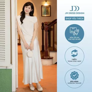 Chân Váy Lụa Dáng Đuôi Cá Nhẹ 4L02.2601. Chân Váy Midi Lụa Rủ Thanh Lịch Dễ Phối Đi Làm, Dự Tiệc Sang Trọng Thiết Kế JM