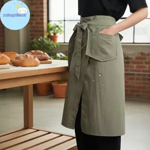 Tạp dề nhà bếp chống thấm nước Pufangbliss Unisex Thiết kế Nhật Bản dài một nửa với Dễ dàng điều chỉnh Dây Ne VN