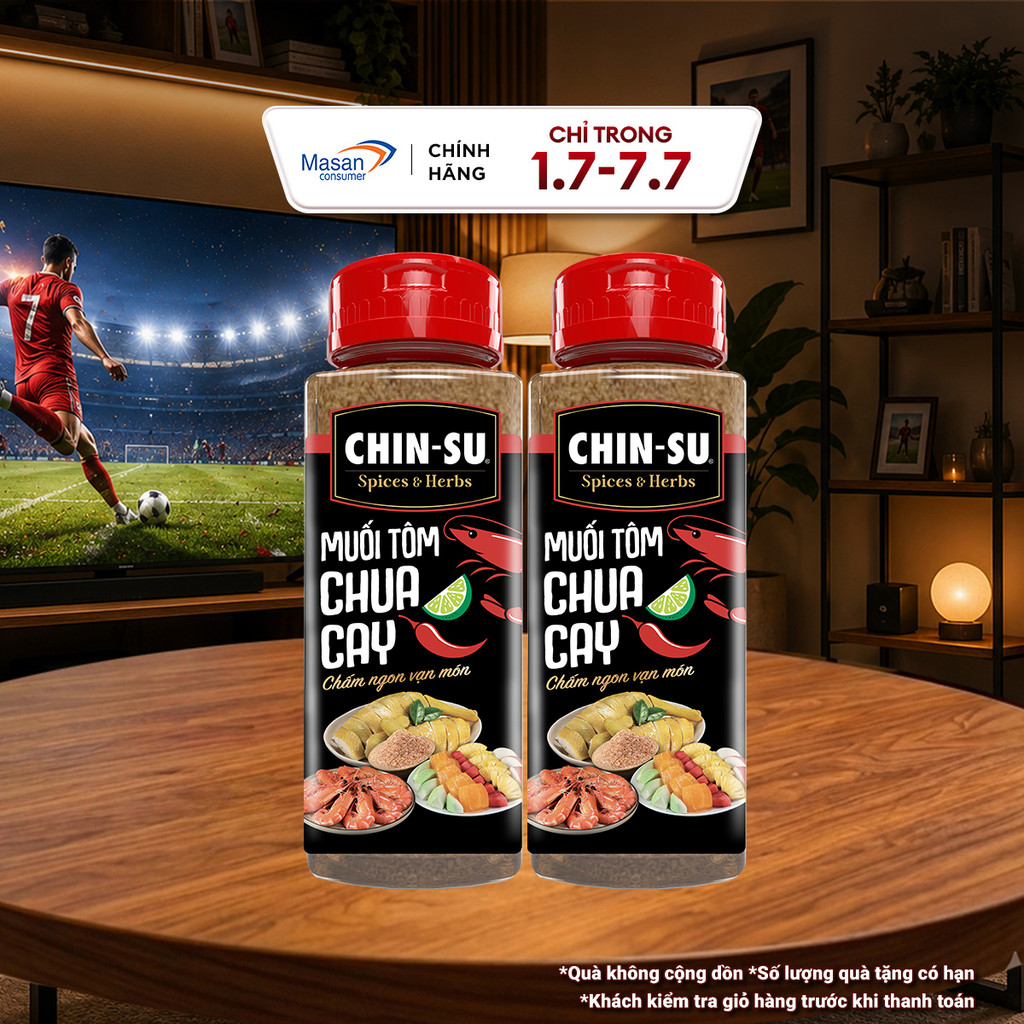 [Chọn loại] Muối Tôm Chua Cay Chin-Su Hũ X 120Gr