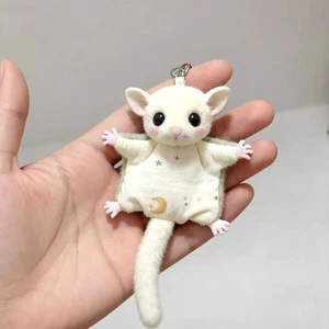 Mới Đường Mềm Glider Sang Trọng Túi Đồ Chơi Quyến Rũ Bay Sóc Móc Khóa Túi Phụ Kiện Sang Trọng Móc Khóa