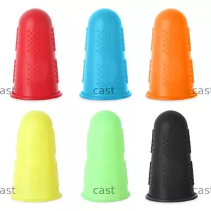 CAST 5 Chiếc Silicon Ngón Tay Cao Su Thimble May Bảo Vệ Mũ