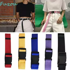 FUJIOU Thắt Lưng Có Thể Điều Chỉnh Cá Tính Nam Phụ Kiện Vải Nhiều Màu Vintage Thắt Lưng Vải